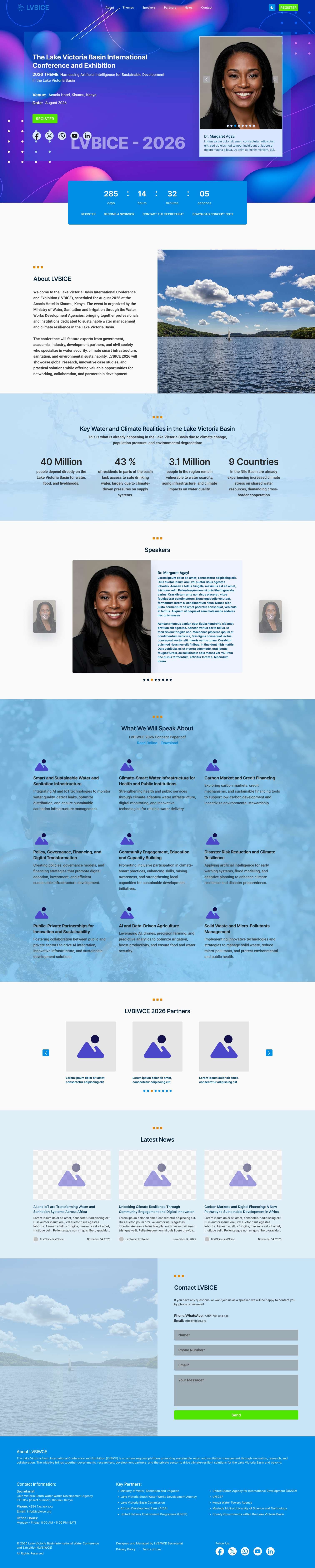 LVBICE Website UI/UX screenshot 1